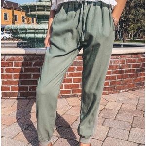 Army green jogger